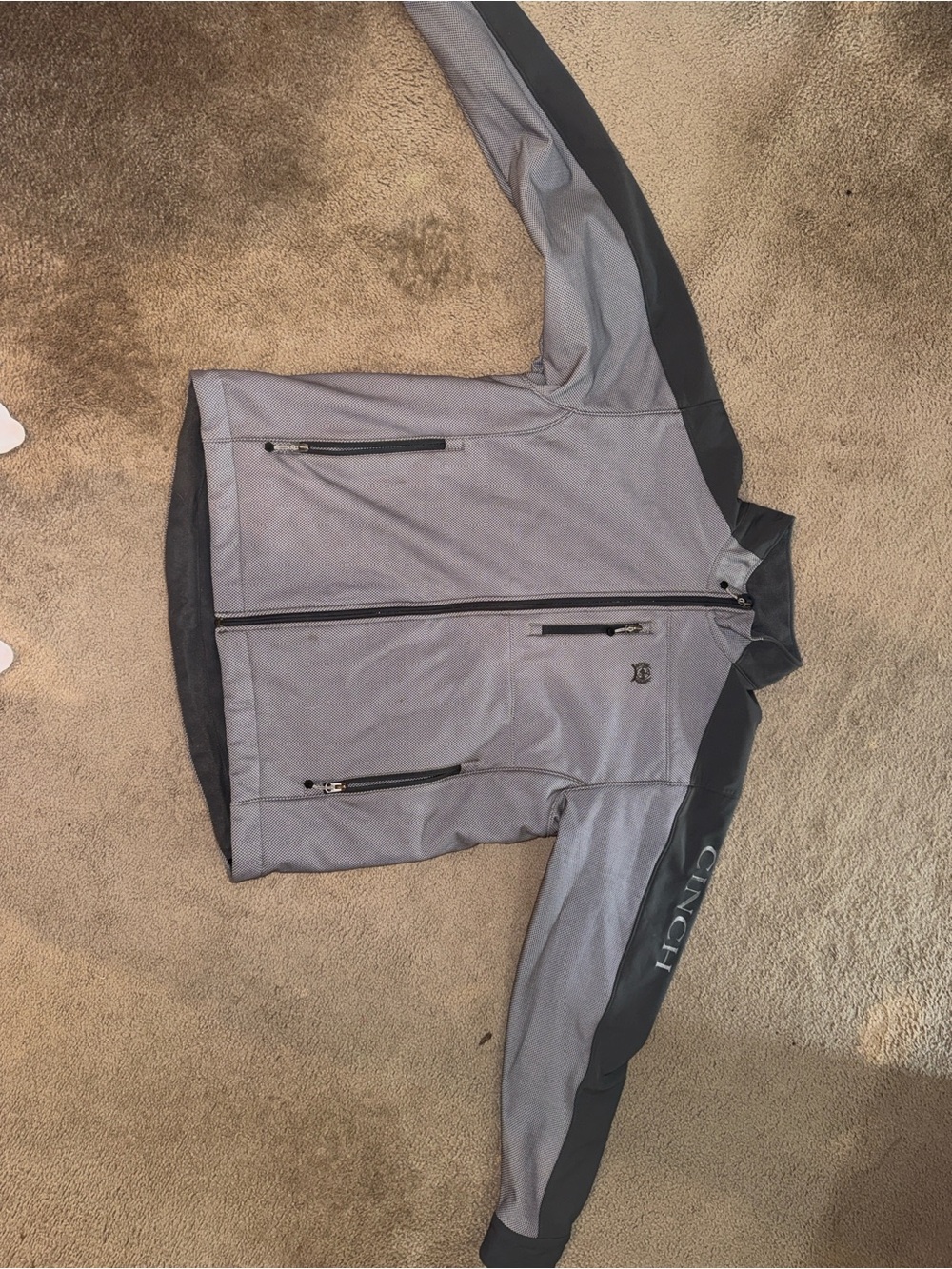 Cinch Men's Gray Performance Jacket with Black Accents